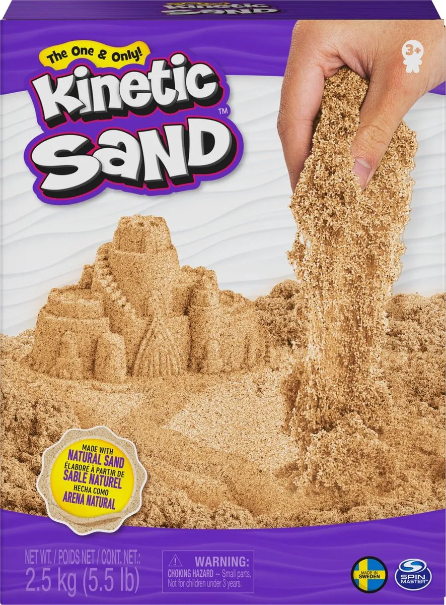 Kinetic Sand - Natuurlijk Zand - 2,5 kg - Sensorisch speelgoed speelgoed