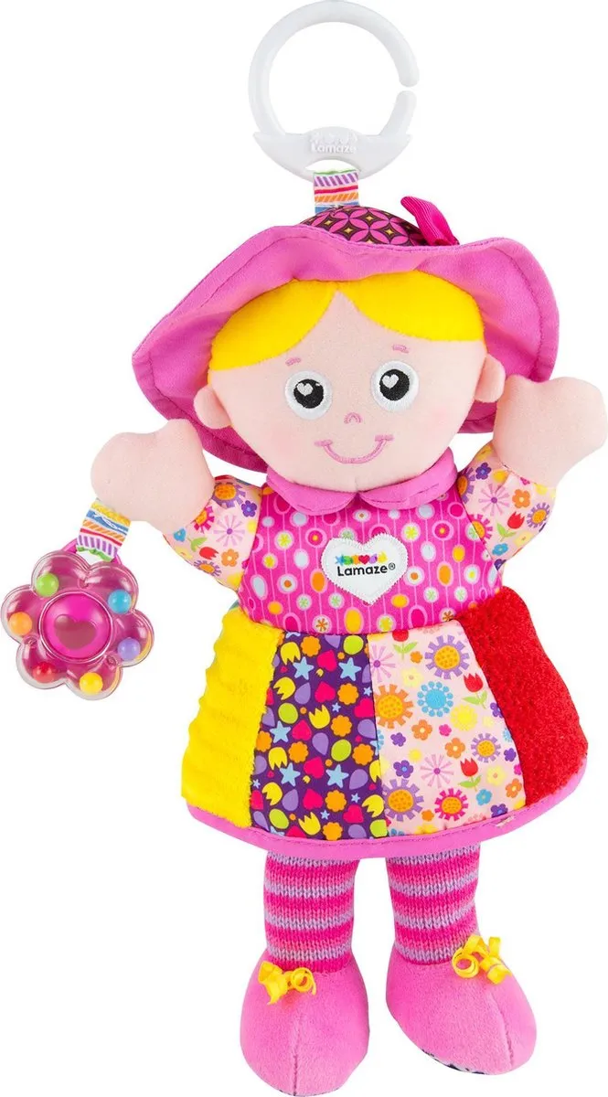 Lamaze Mijn Vriendin Emily - Grijp- en bijtspeelgoed - Knuffel - Spelen en ontdekken speelgoed