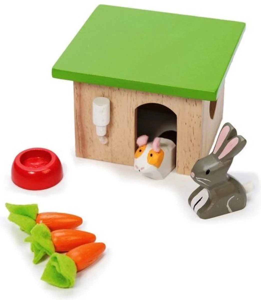 Le Toy Van Poppenhuis uitbreidingsset Huisdierenset - Hout speelgoed