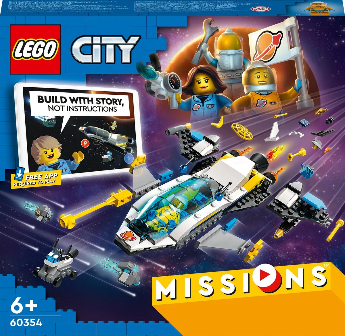 LEGO City Missies Ruimteschip voor verkenningsmissies op Mars - 60354 speelgoed