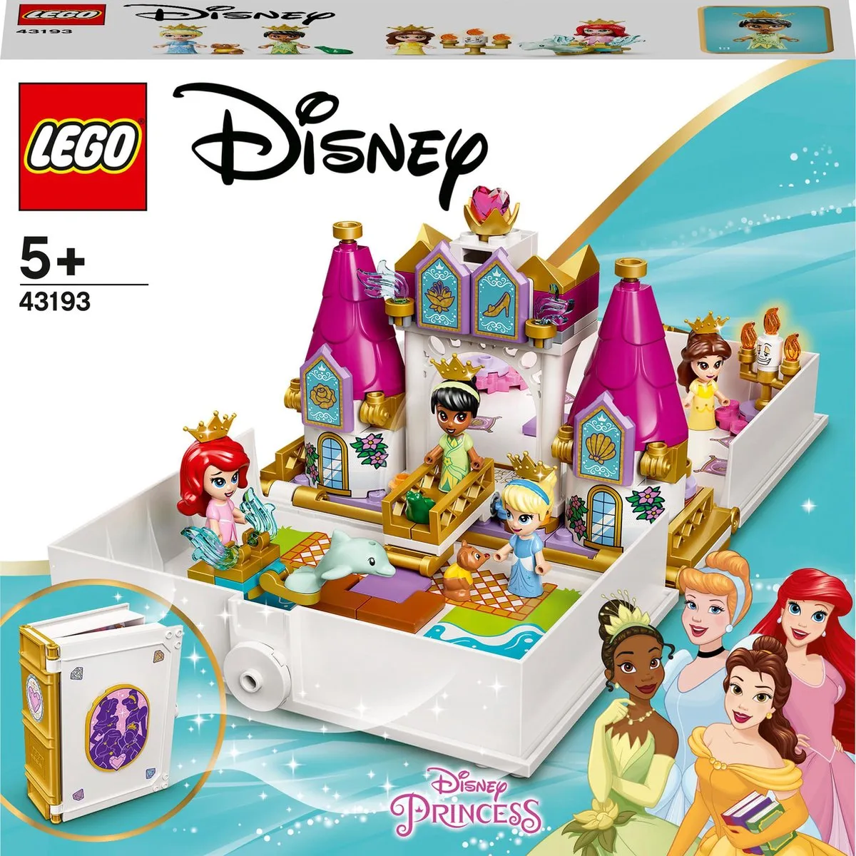 LEGO Disney Ariël, Belle, Assepoester en Tiana's Verhalenboekavonturen - 43193 speelgoed