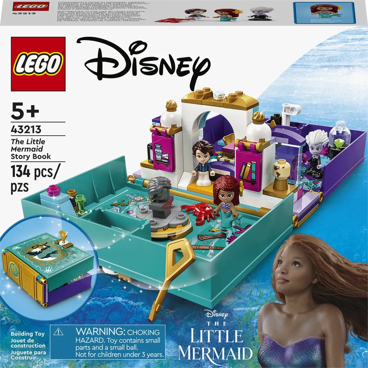 LEGO Disney Princess De Kleine Zeemeermin Verhalenboek Speelgoed - 43213 speelgoed