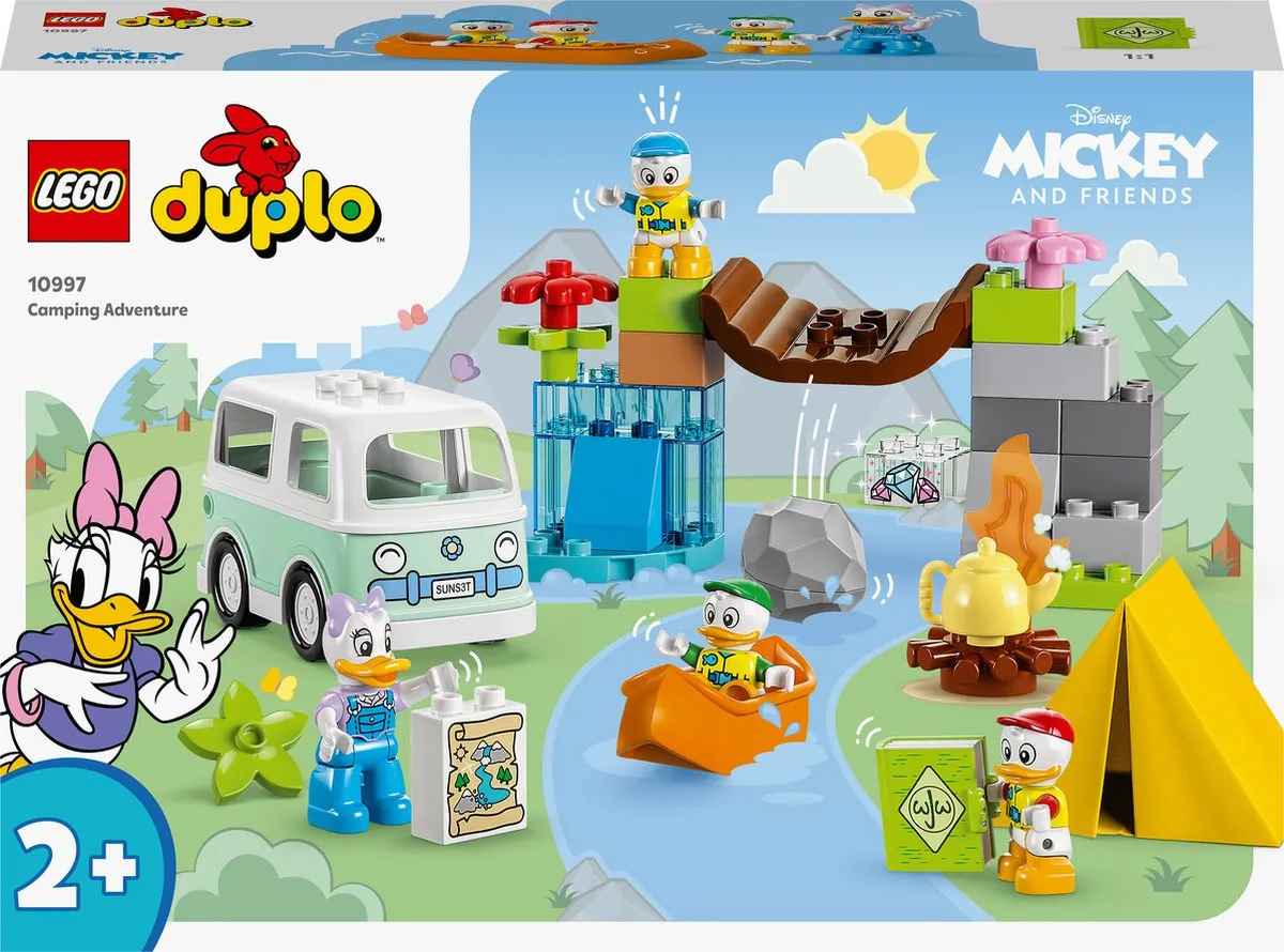 LEGO DUPLO Disney Mickey and Friends Kampeeravontuur Speelgoed voor 2+ Jarigen - 10997 speelgoed
