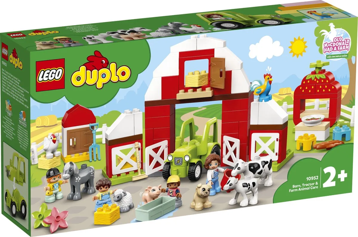 LEGO DUPLO Schuur, Tractor & Boerderijdieren Verzorgen - 10952 speelgoed