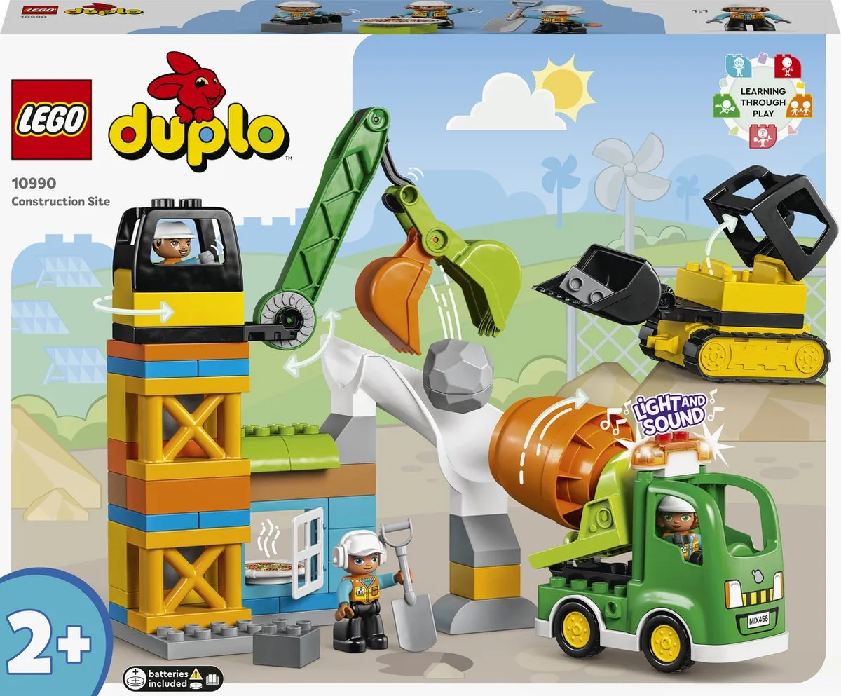 LEGO DUPLO Stad Bouwplaats Speelgoed voor Peuters - 10990 speelgoed