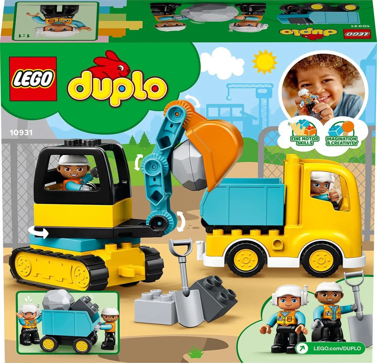LEGO DUPLO Truck & Graafmachine met Rupsbanden - 10931 speelgoed