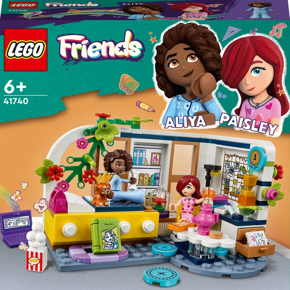 LEGO Friends Aliya's kamer Speelset met Minipoppetjes - 41740 speelgoed