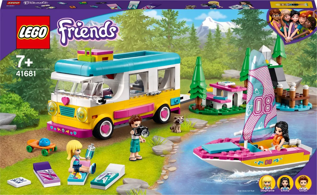 LEGO Friends Boscamper en Zeilboot - 41681 speelgoed