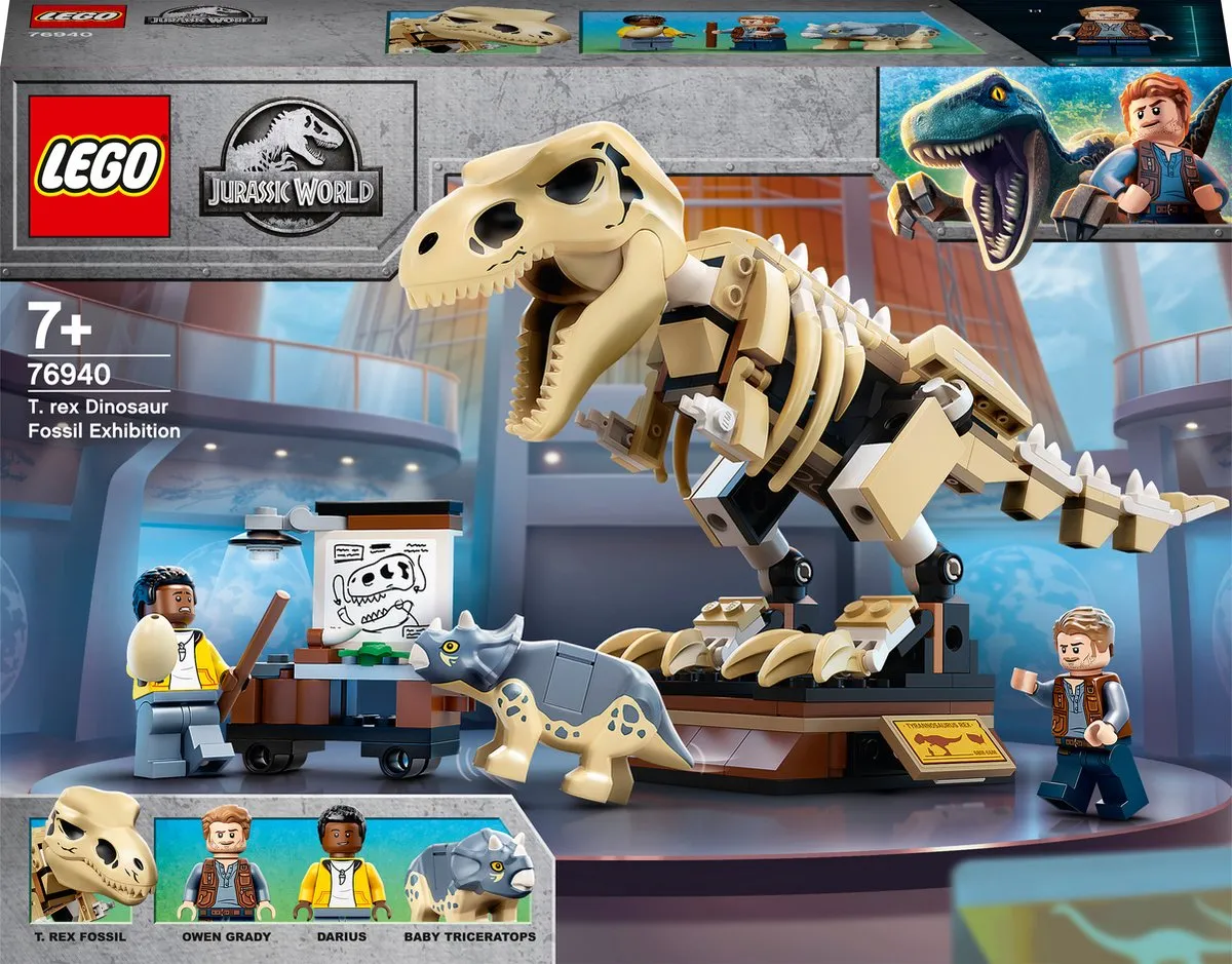 LEGO Jurassic World Tentoonstelling Dinosaurusfossiel van T-Rex - 76940 speelgoed