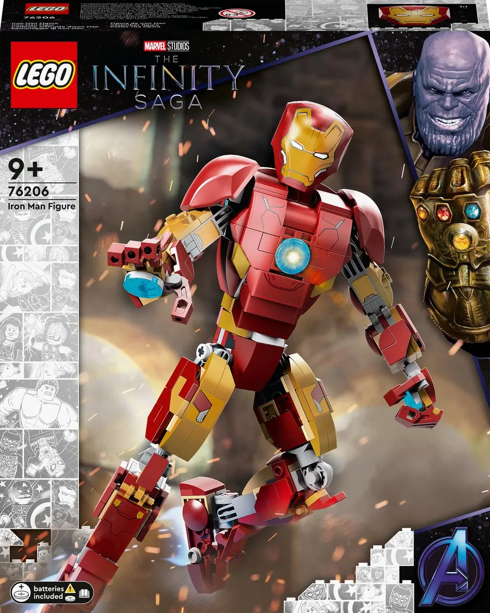 LEGO Marvel Iron Man Figuur - 76206 speelgoed