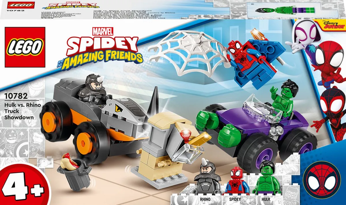 LEGO Marvel Spider-Man Hulk vs. Rhino truck duel - 10782 speelgoed