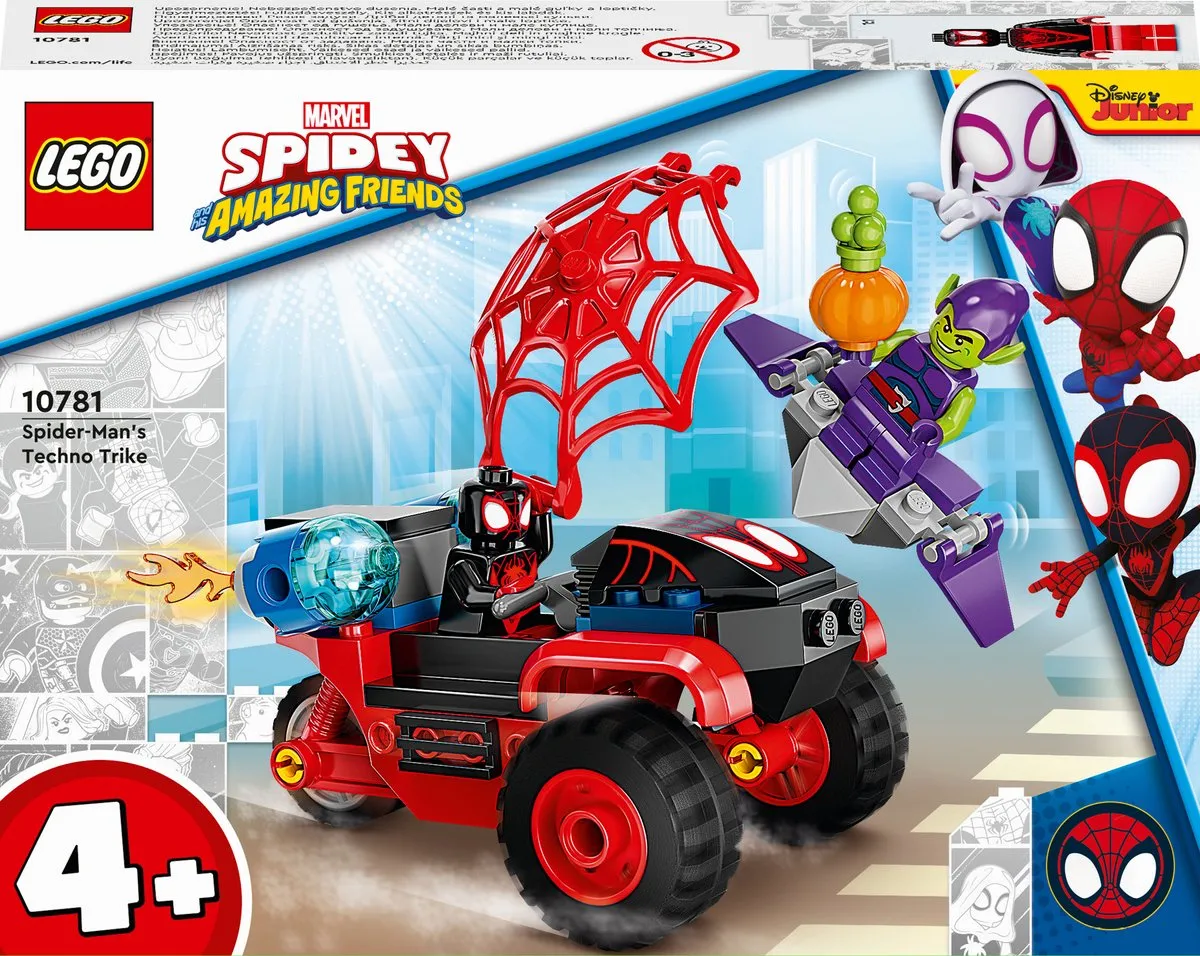 LEGO Marvel Spider-Man Miles Morales Tech Driewieler - 10781 speelgoed