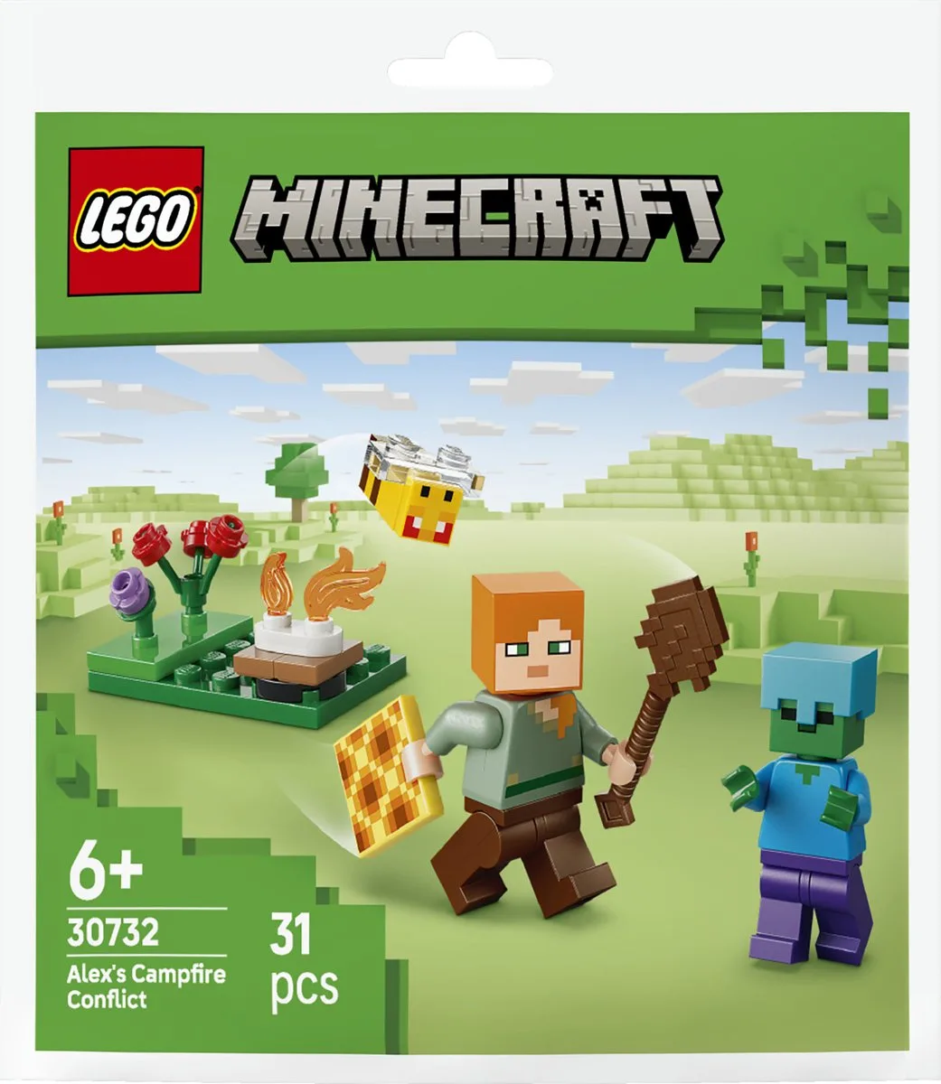 LEGO Minecraft 30732 - Alex en de strijd bij het kampvuur speelgoed