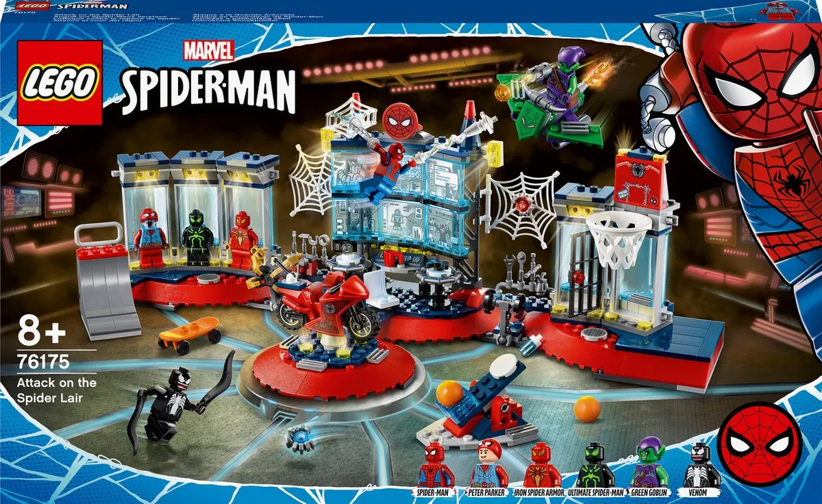LEGO Spider-Man Aanval op de Spider Schuilplaats - 76175 speelgoed