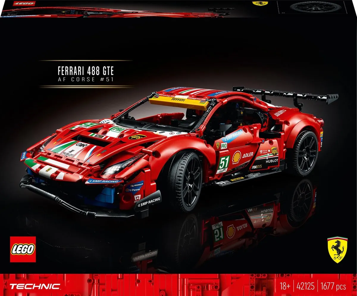 LEGO Technic Ferrari 488 GTE AF Corse #51 - 42125 speelgoed