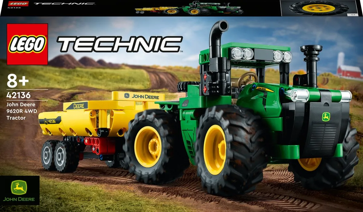 LEGO Technic John Deere 9620R 4WD Tractor - 42136 speelgoed