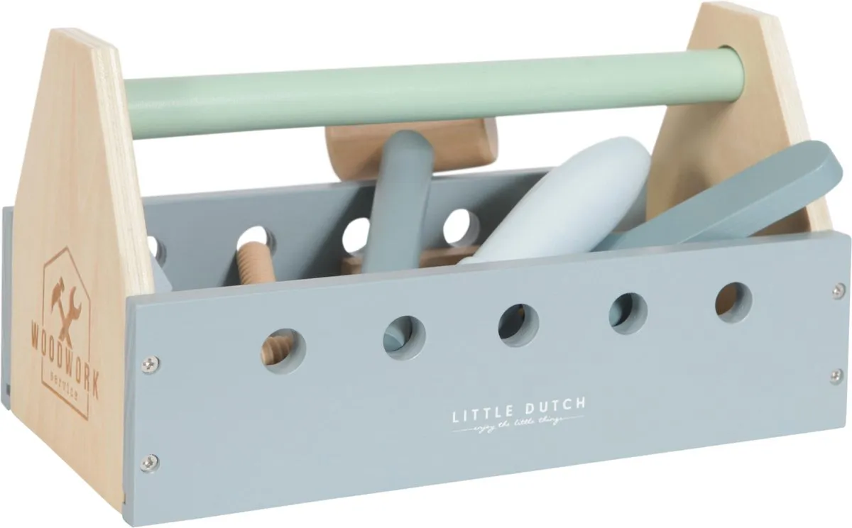 Little Dutch Houten Gereedschapskist 20-Delig speelgoed