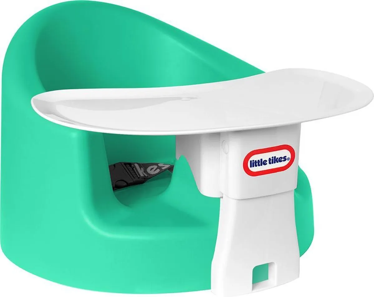 Little Tikes Babyzitje My First Seat - Vanaf 4 Maanden - Foam Vloerzitje met Tafeltje - Teal/Groen speelgoed