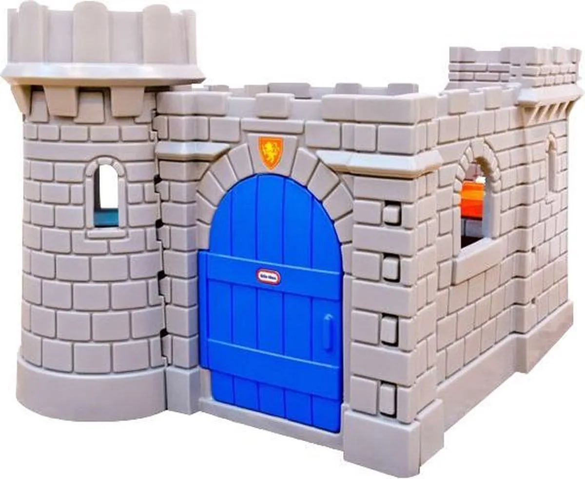 Little Tikes Kasteel Speelhuis met Glijbaan - Grijs/Blauw speelgoed