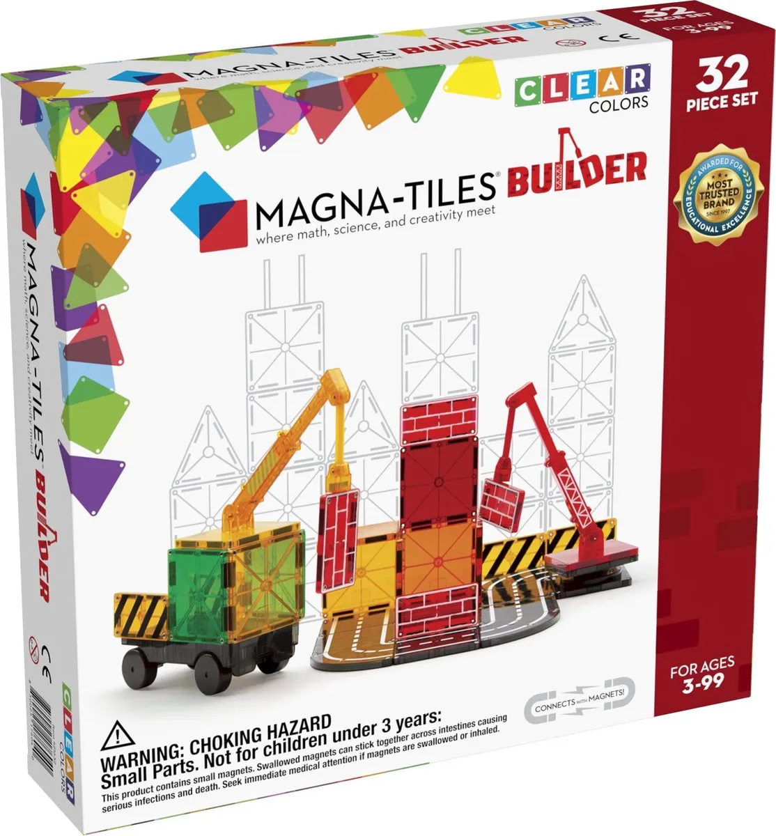 Magna-Tiles - Builder - 32 stuks speelgoed