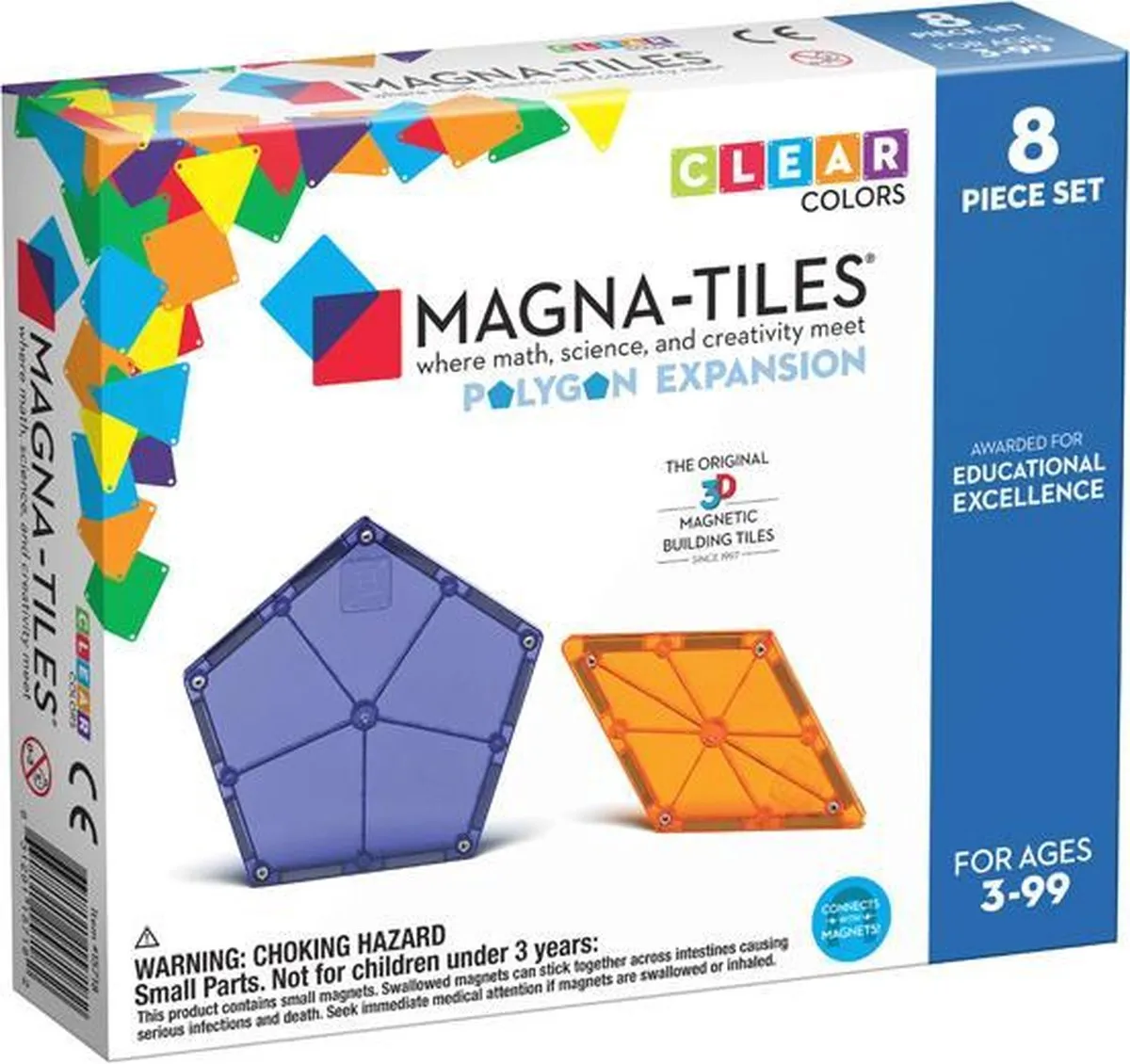 Magna-Tiles® Clear Colors Polygons Expansion Set speelgoed