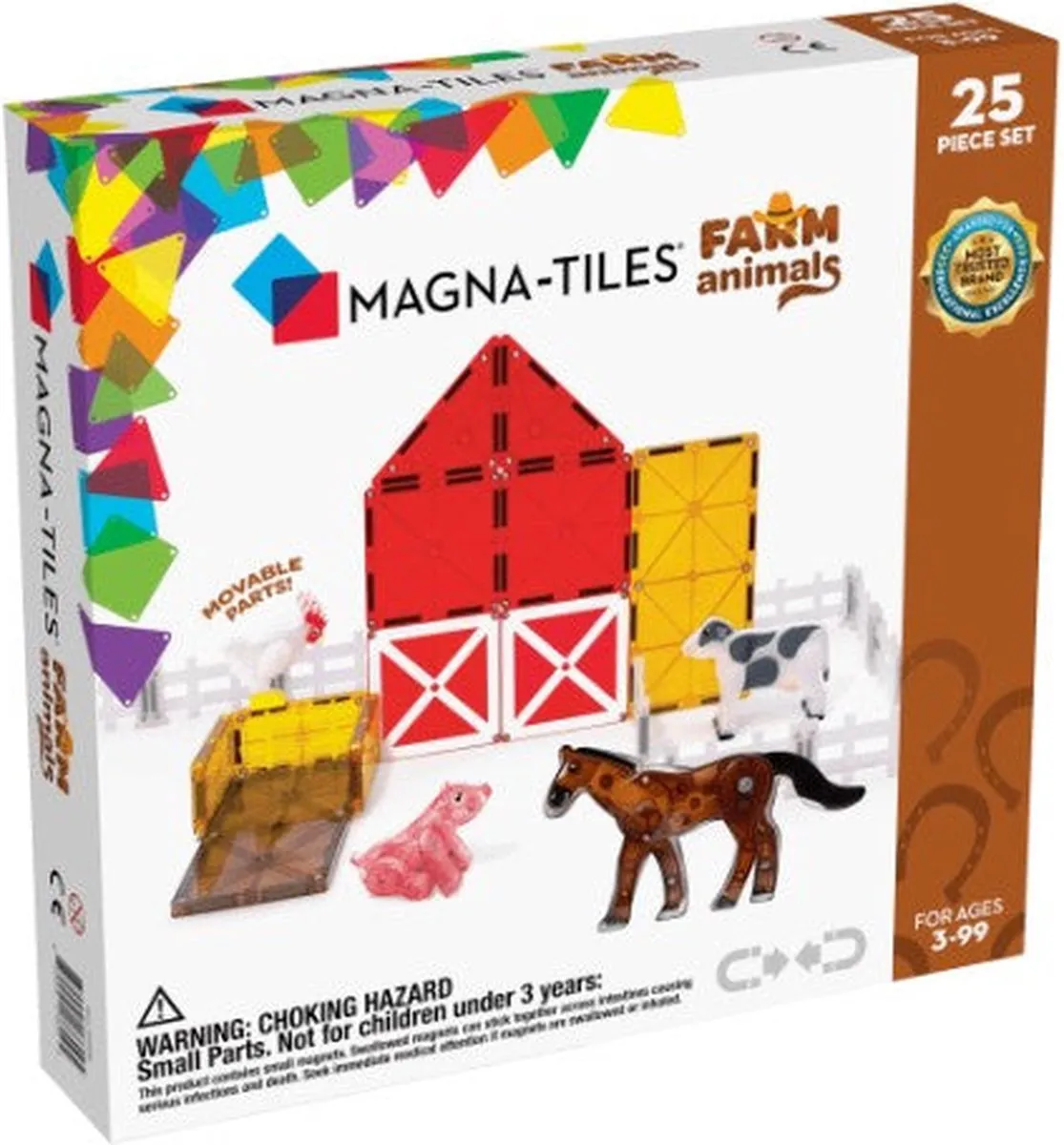 Magna-Tiles Farm Animals | 25-Piece Set speelgoed