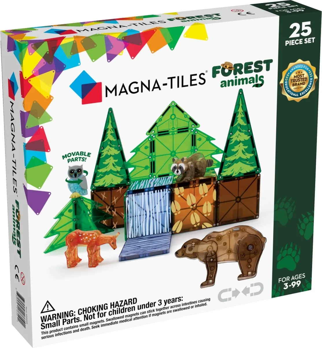 Magna-Tiles Forest Animals | 25-Piece Set speelgoed