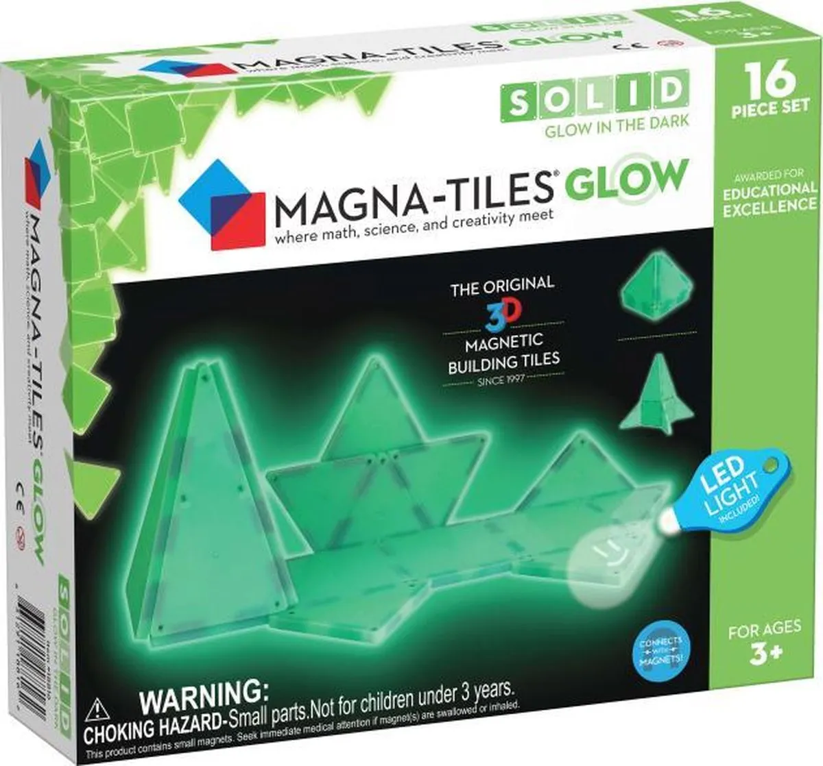 Magna-Tiles® - Glow in the Dark - 16 speelgoed