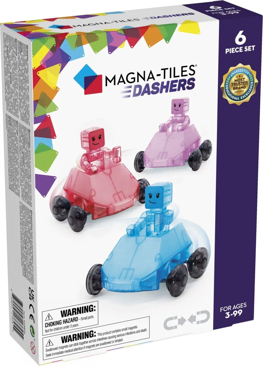 MAGNATILES Dashers 6 stuks speelgoed