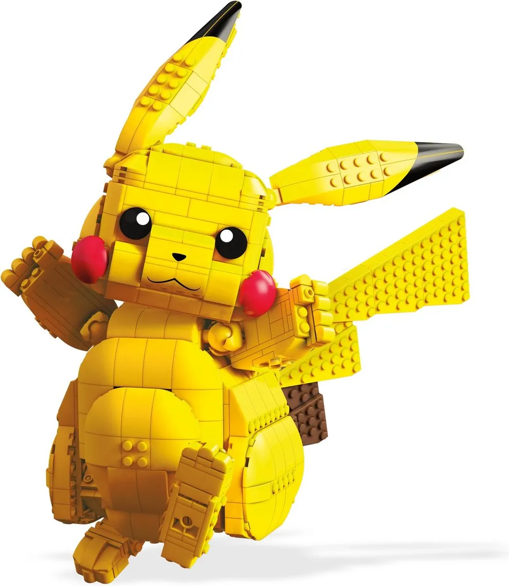 Mega Construx Pokémon Jumbo Pikachu bouwset - 825 bouwstenen speelgoed