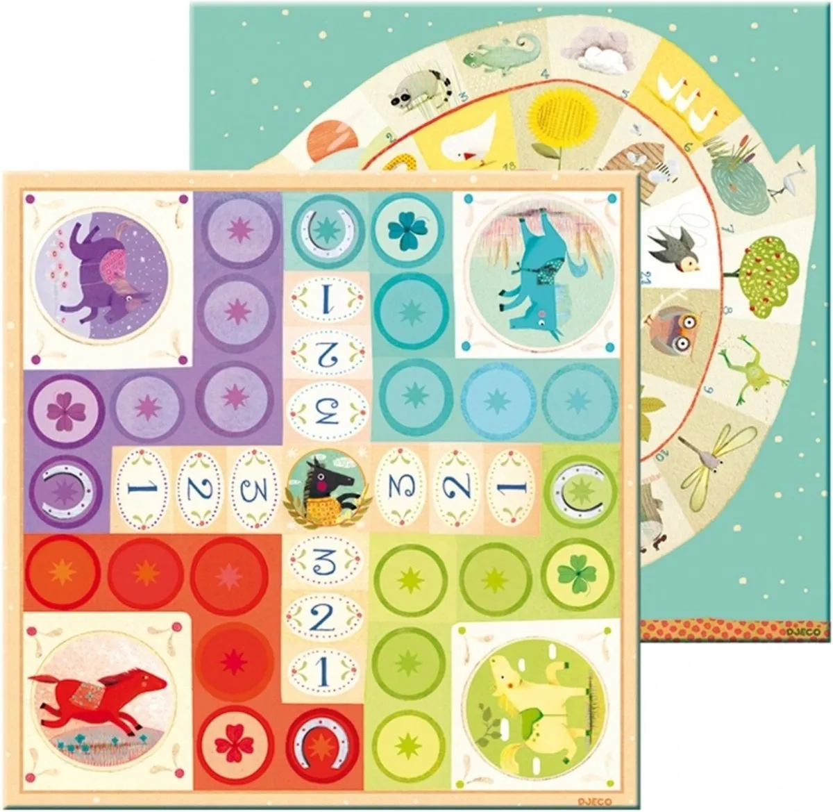 Mens erger je niet-ganzenbord Ludo&co junior Djeco speelgoed