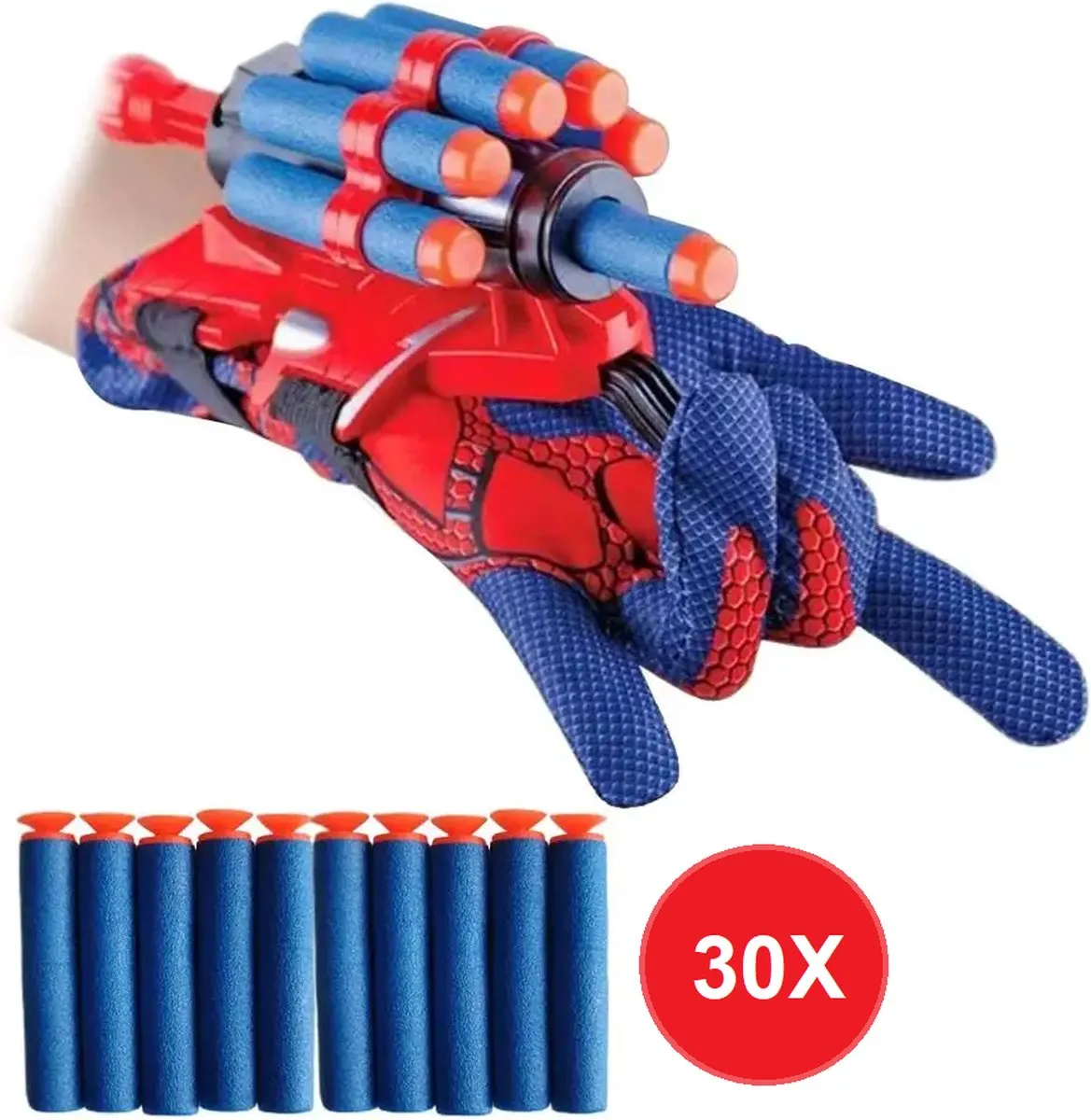 Menz Goods Web Shooter - Spiderman Handschoen - Spiderman Launcher – Web Shooter – Incl 30 Gratis Pijlen – Spiderman Speelgoed - Origineel Cadeau – Nerf pijlen speelgoed