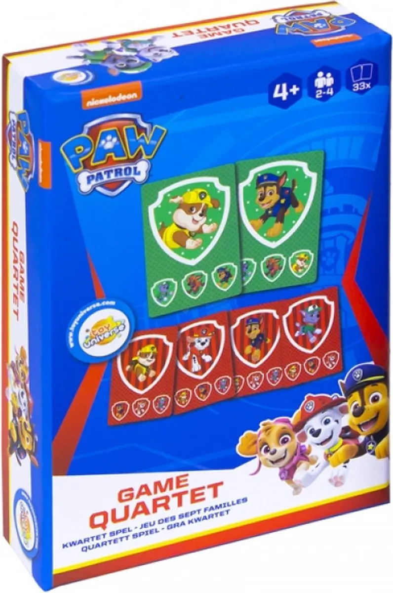 Nickelodeon Paw Patrol kwartet speelgoed