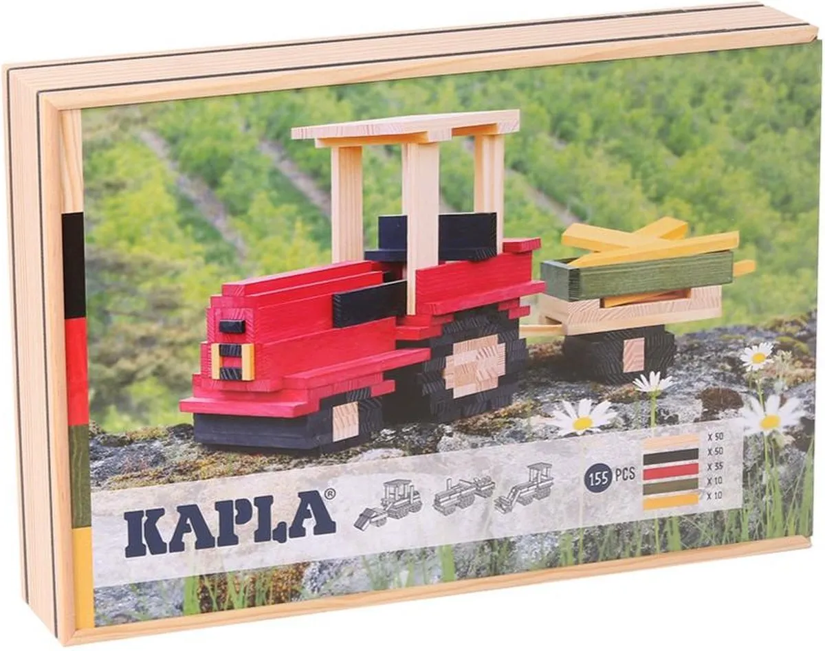 Nieuw ! kapla 155 stuks ! houten bouwblokken speelgoed