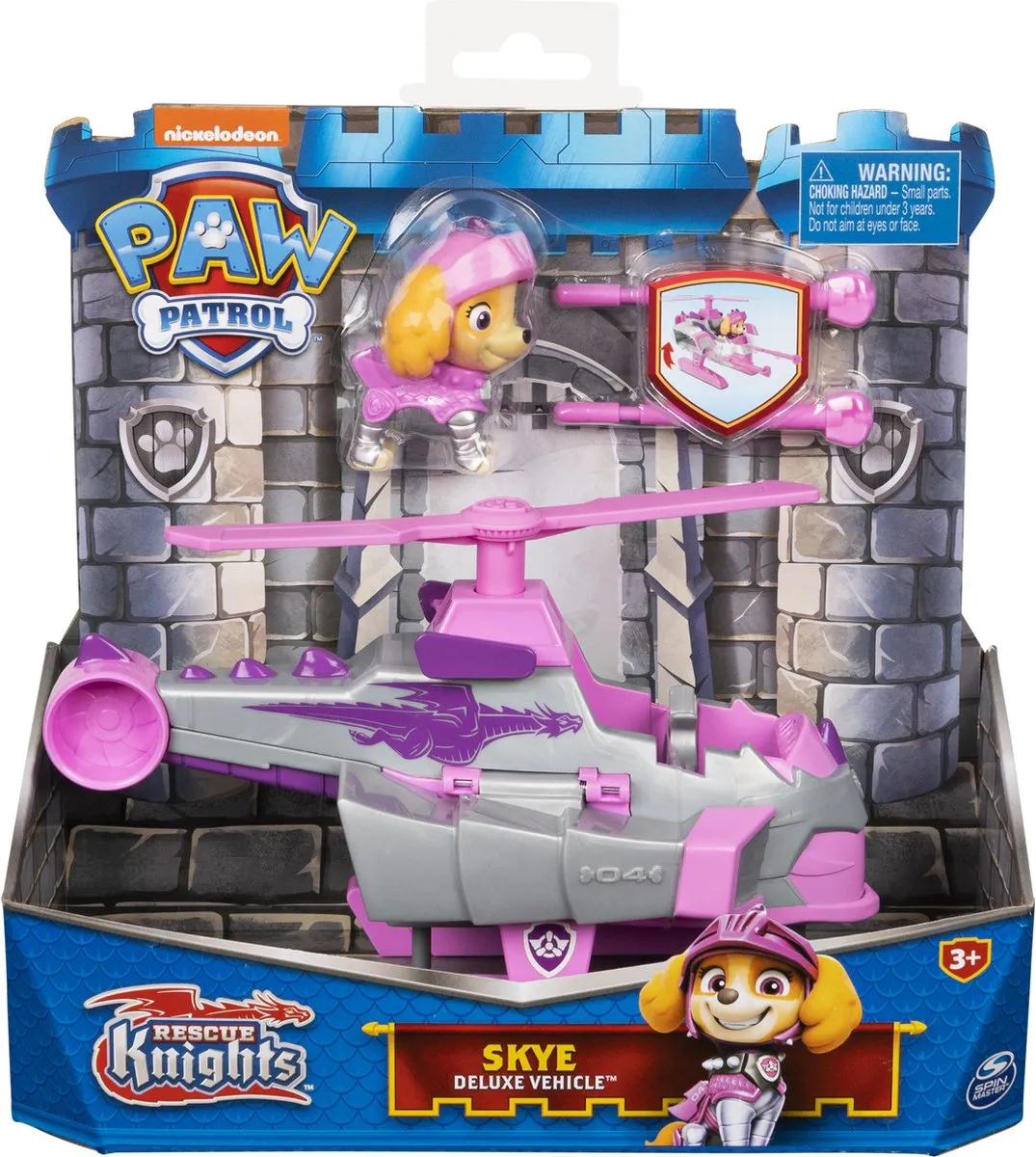 PAW Patrol Rescue Knights - Skye - Transformerend Speelgoedvoertuig speelgoed