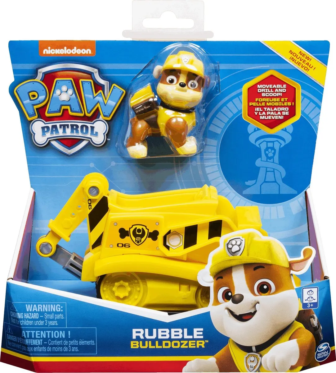 PAW Patrol - Rubble - Bulldozer - Speelgoedauto speelgoed
