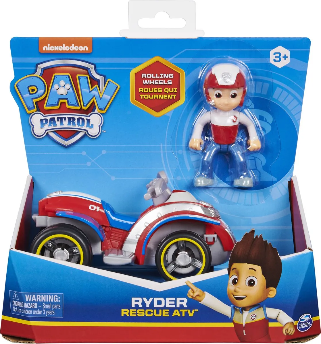 PAW Patrol - Ryder - Reddingsvoertuig - Speelgoedauto speelgoed
