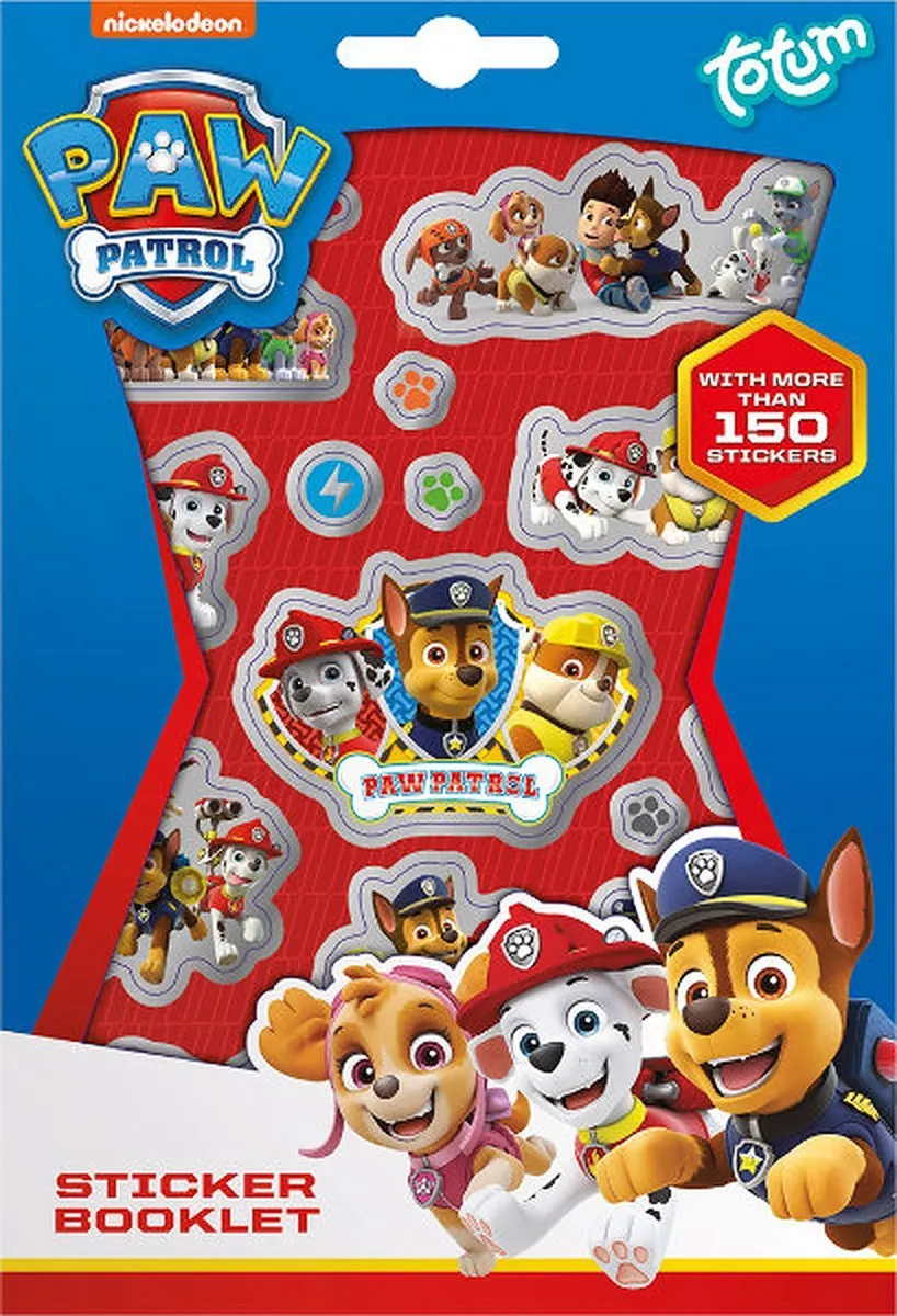 PAW Patrol - Stickerboekje - 150 Stickers op 4 Bladen speelgoed