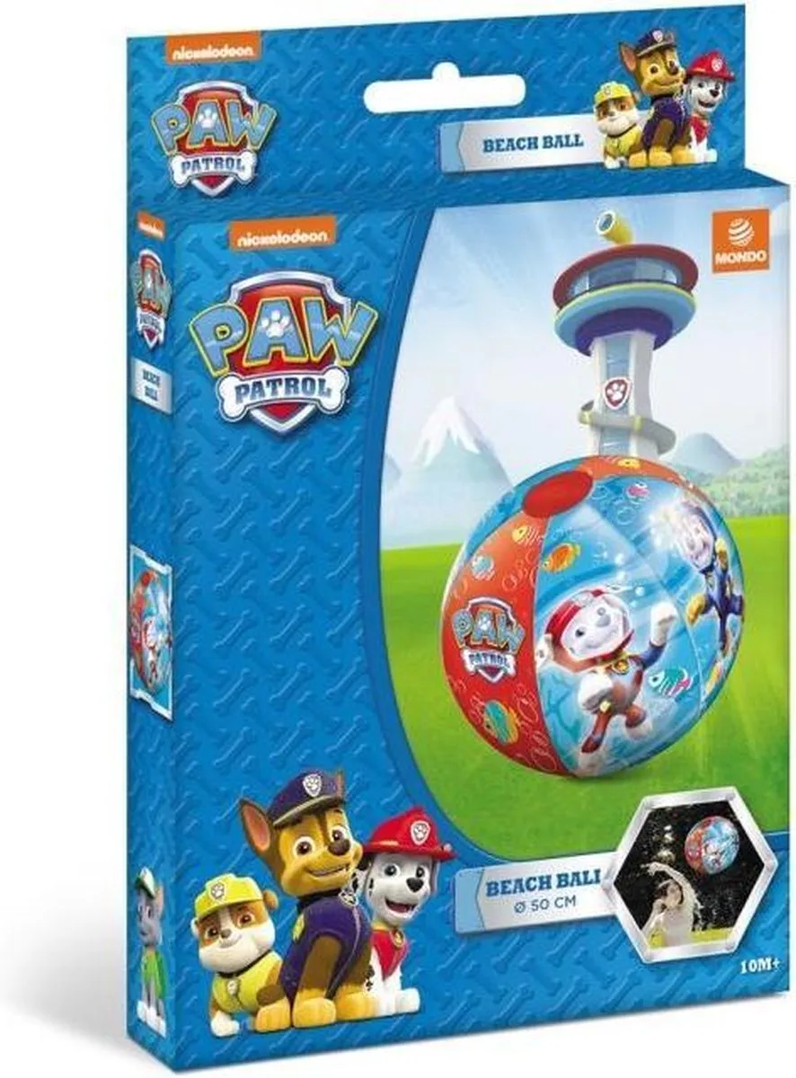 Paw patrol strandbal speelgoed