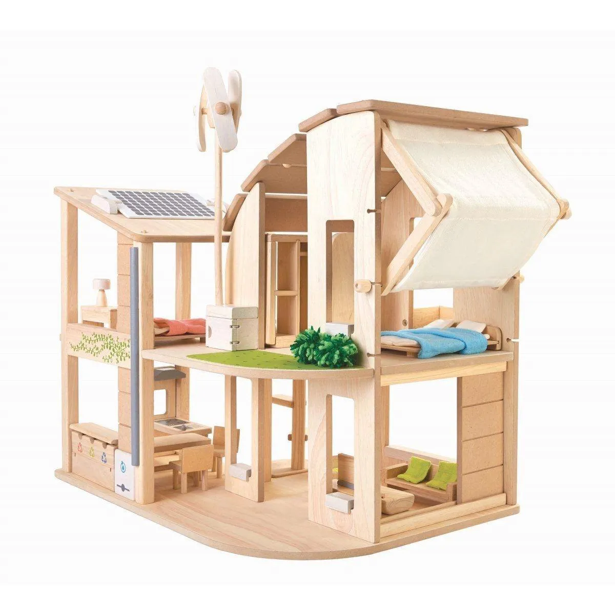 Plan Toys duurzaam houten poppenhuis speelgoed