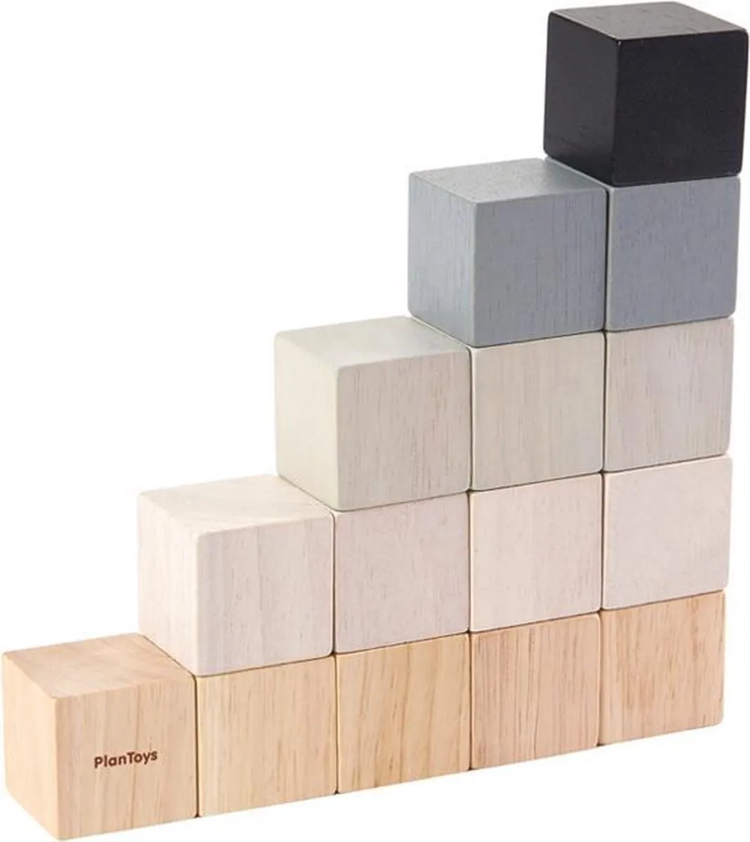 Plan Toys houten blokken Kubussen vierkant speelgoed