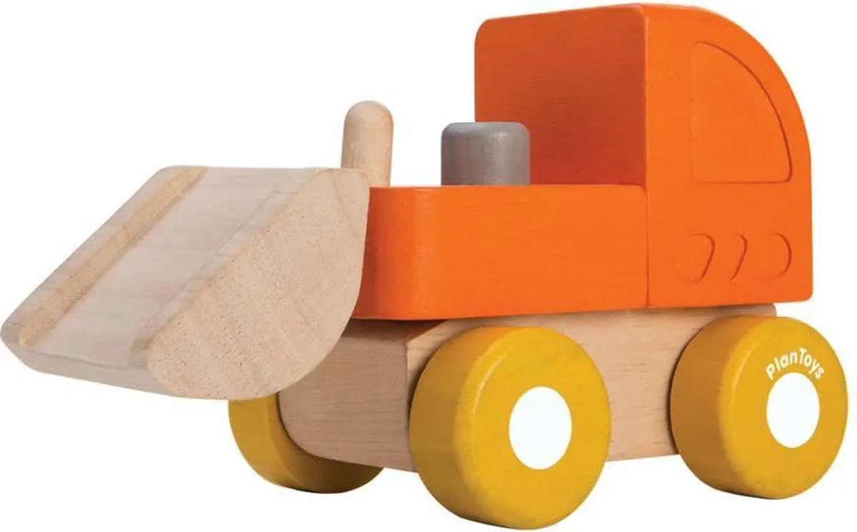 Plan Toys houten Bulldozer speelgoed