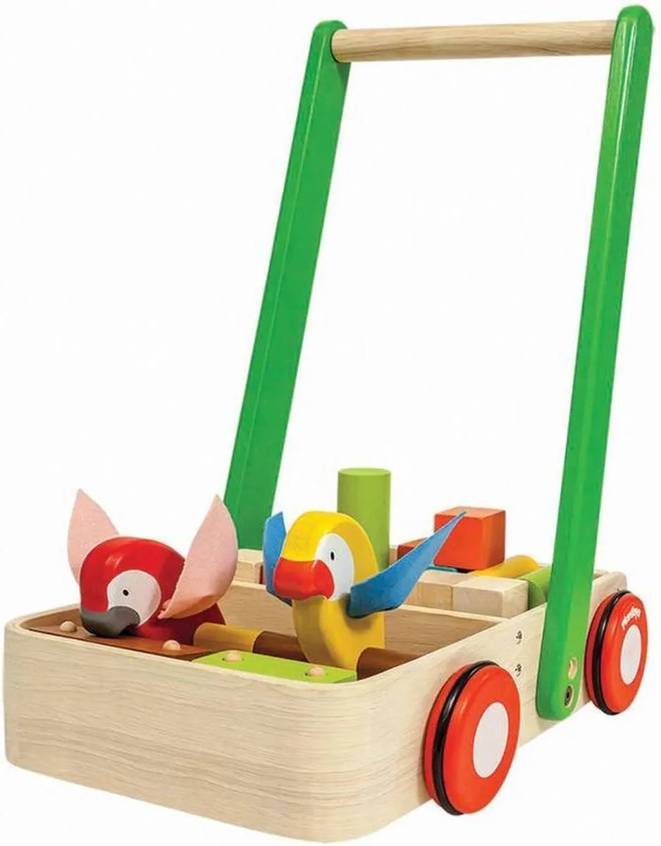 Plan Toys houten loopwagen Bird Walker speelgoed