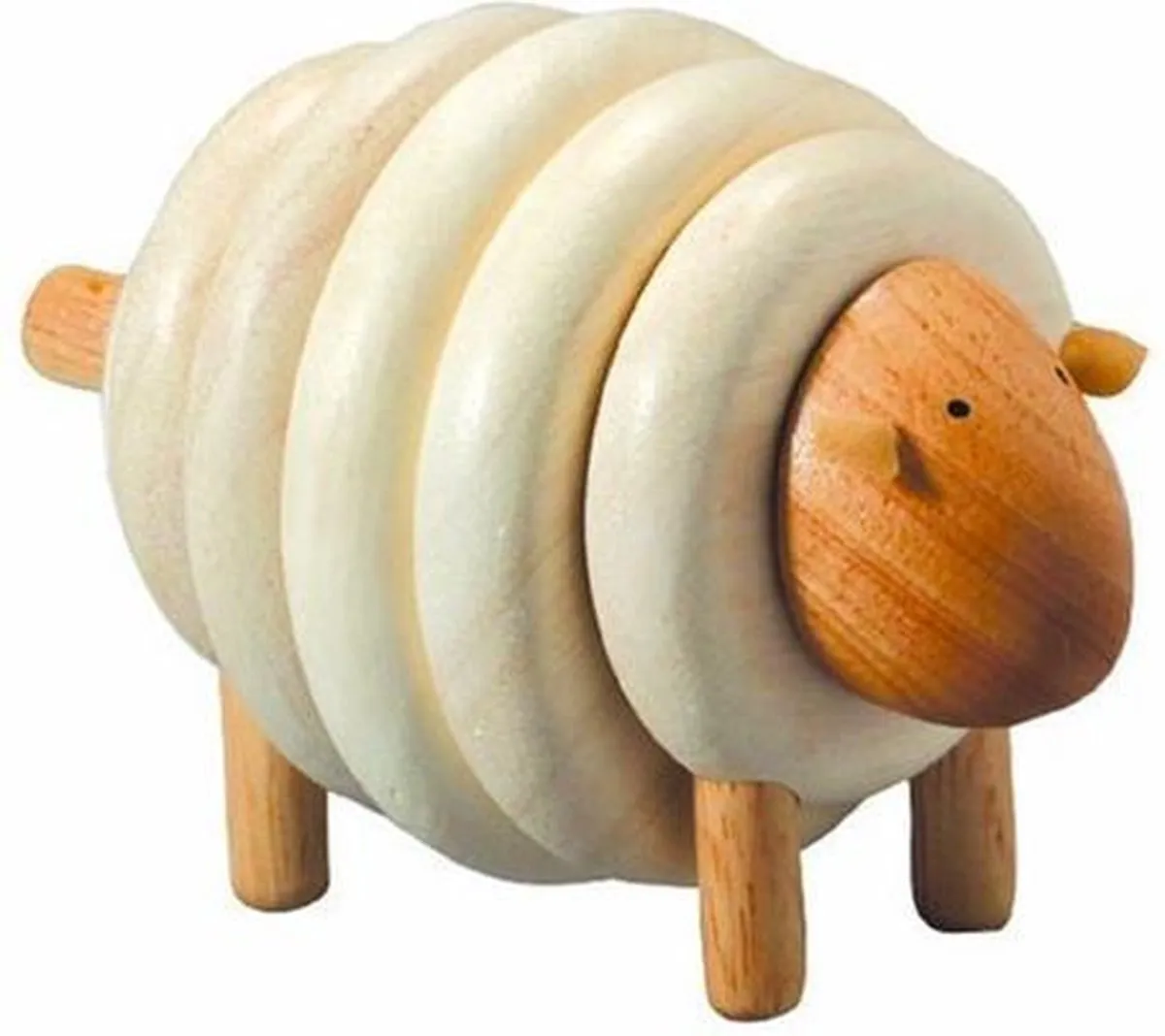 Plan Toys houten stapelfiguur Stapel schaap speelgoed