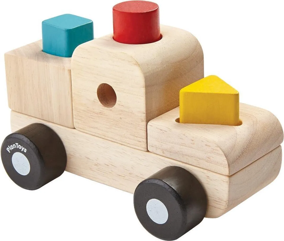 Plan Toys vormenpuzzel Sorting Puzzle Truck 5433 speelgoed