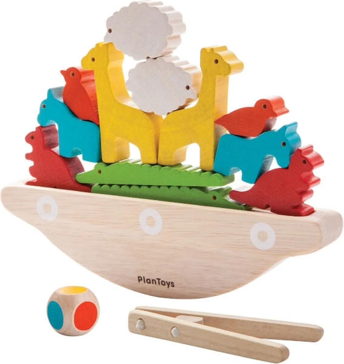 PlanToys Houten Speelgoed Balancerende boot speelgoed