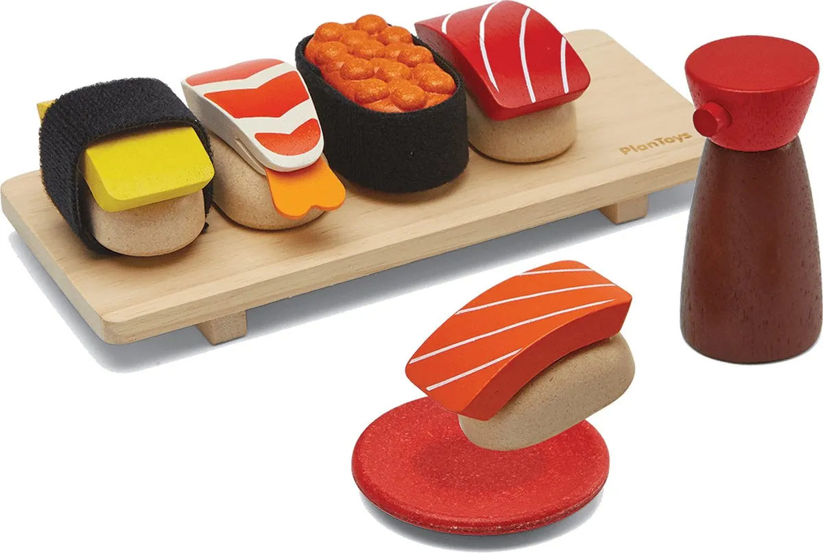 PlanToys Houten Speelgoed Sushi Set speelgoed