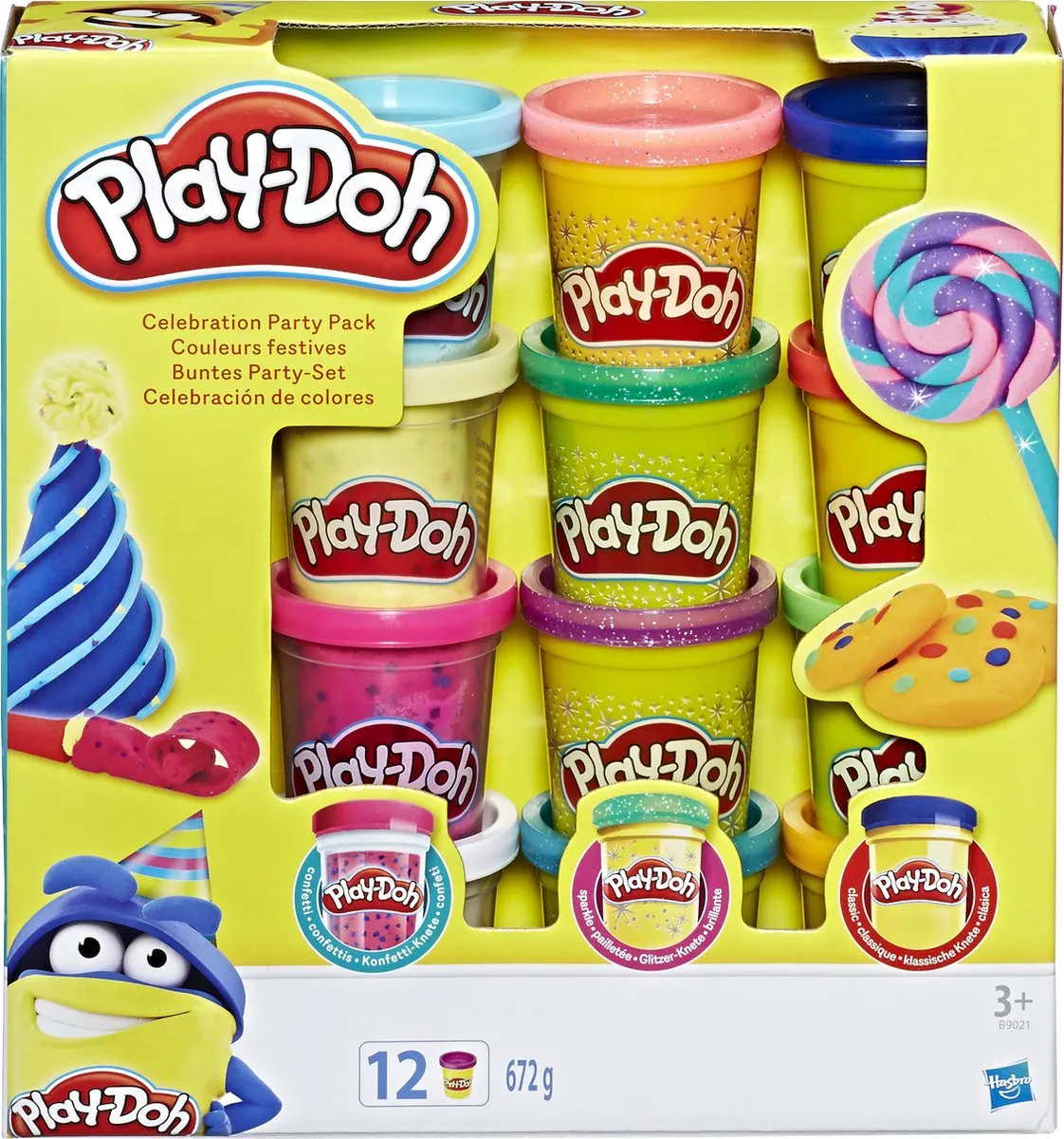 Play-Doh - Glitter 12 Pack - Klei speelgoed