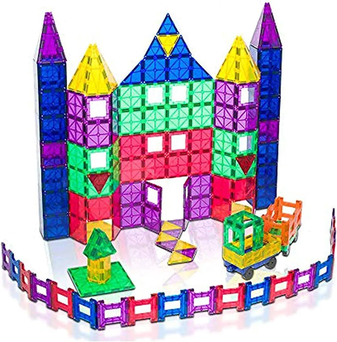 Playmags - 150 stuks magnetisch constructiespeelgoed speelgoed