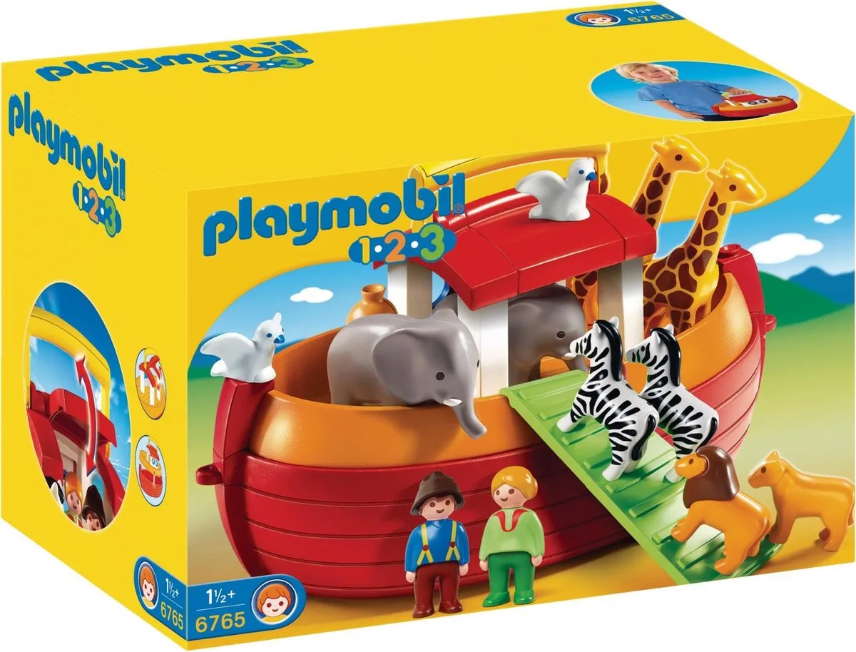 PLAYMOBIL 1.2.3 Meeneem Ark van Noach - 6765 speelgoed